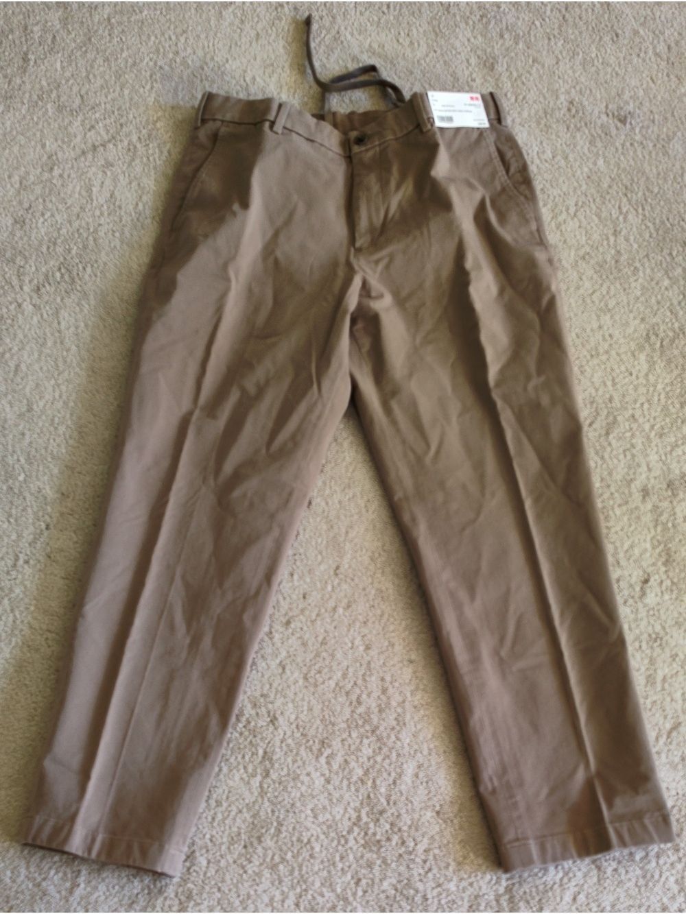 Uniqlo Men's Ezy Ankle Cotton Pants 2 Way Stretch